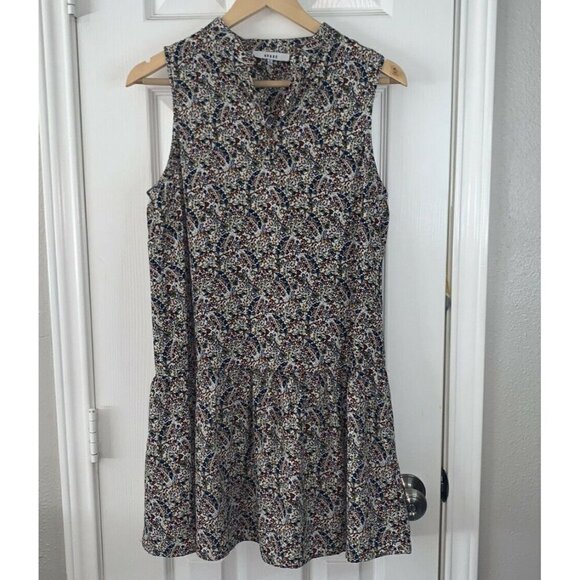 Ro & De Floral Paisley Sleeveless Drop Waist Summer Spring Dress Size Medium - Picture 2 of 7